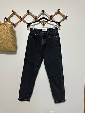 We The Free Black Straight-Leg Jeans
